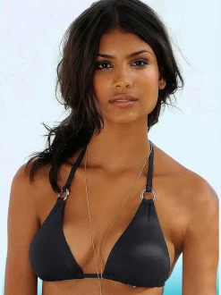 Haut de bikini triangle avec bonnets amovibles réglables