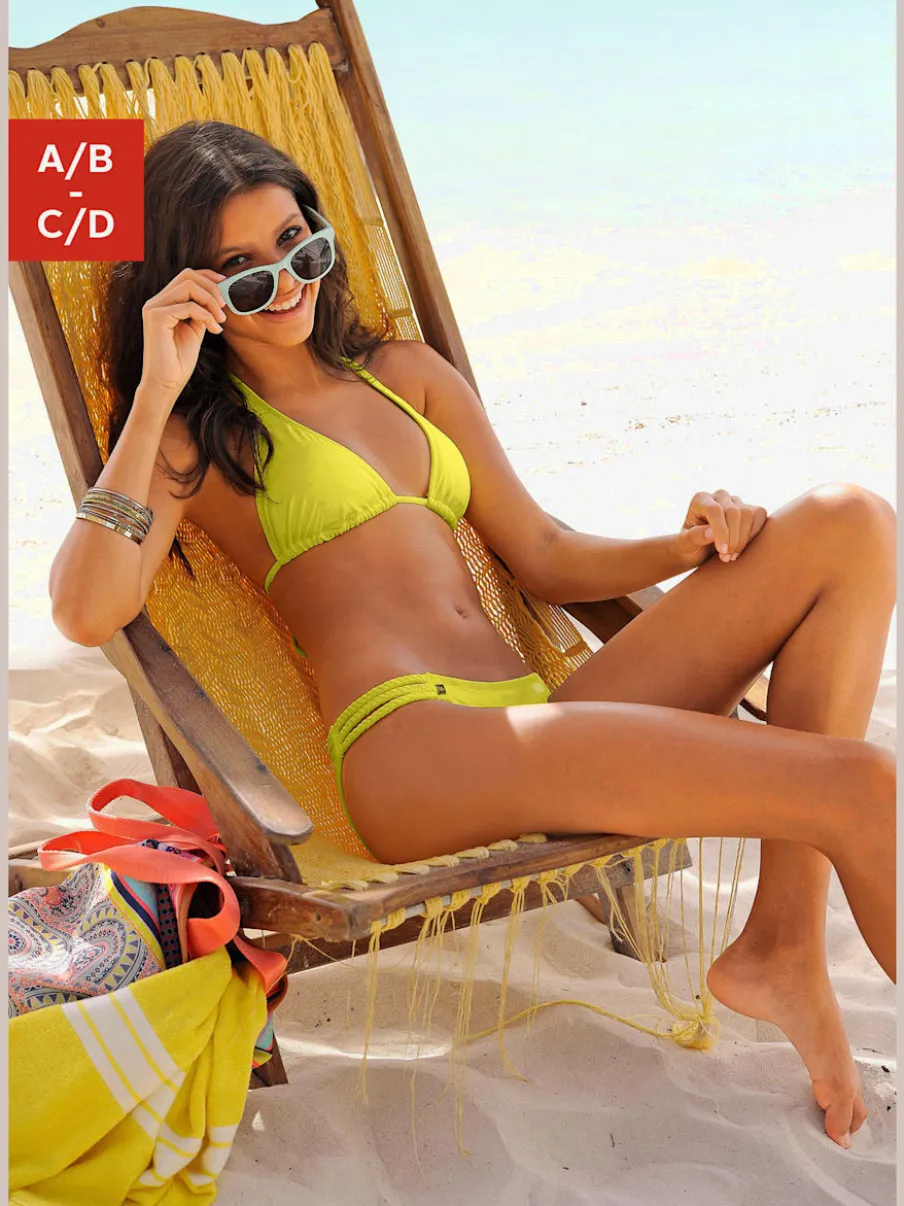 Haut de bikini triangle avec bonnets amovibles réglables