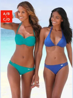 Haut de bikini triangle avec bonnets amovibles réglables