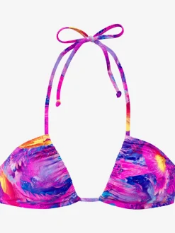 Haut de bikini triangle à bretelles réglables et bonnets amovibles
