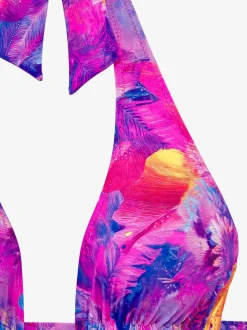 Haut de bikini triangle à bretelles réglables et bonnets amovibles
