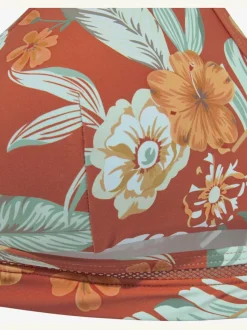 Haut de bikini triangle imprimé tropical avec bonnets amovibles
