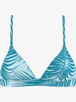 Haut de bikini triangle à motifs palmiers avec bonnets amovibles