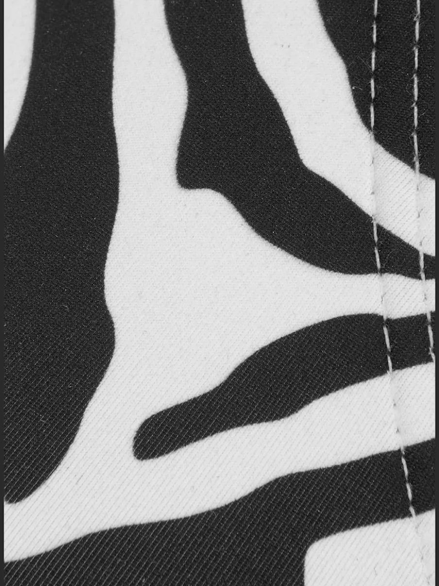 Haut de bikini triangle à motif animal avec bonnets amovibles
