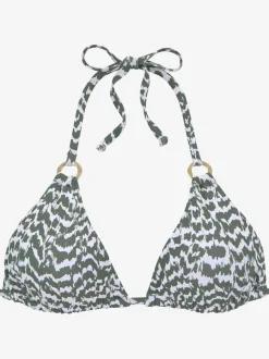 Haut de bikini triangle à nouer en polyamide recyclé