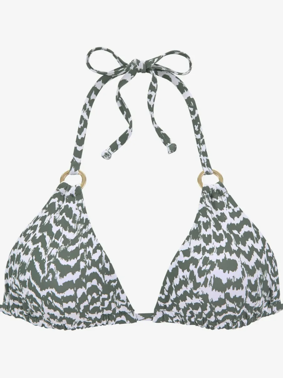 Haut de bikini triangle à nouer en polyamide recyclé