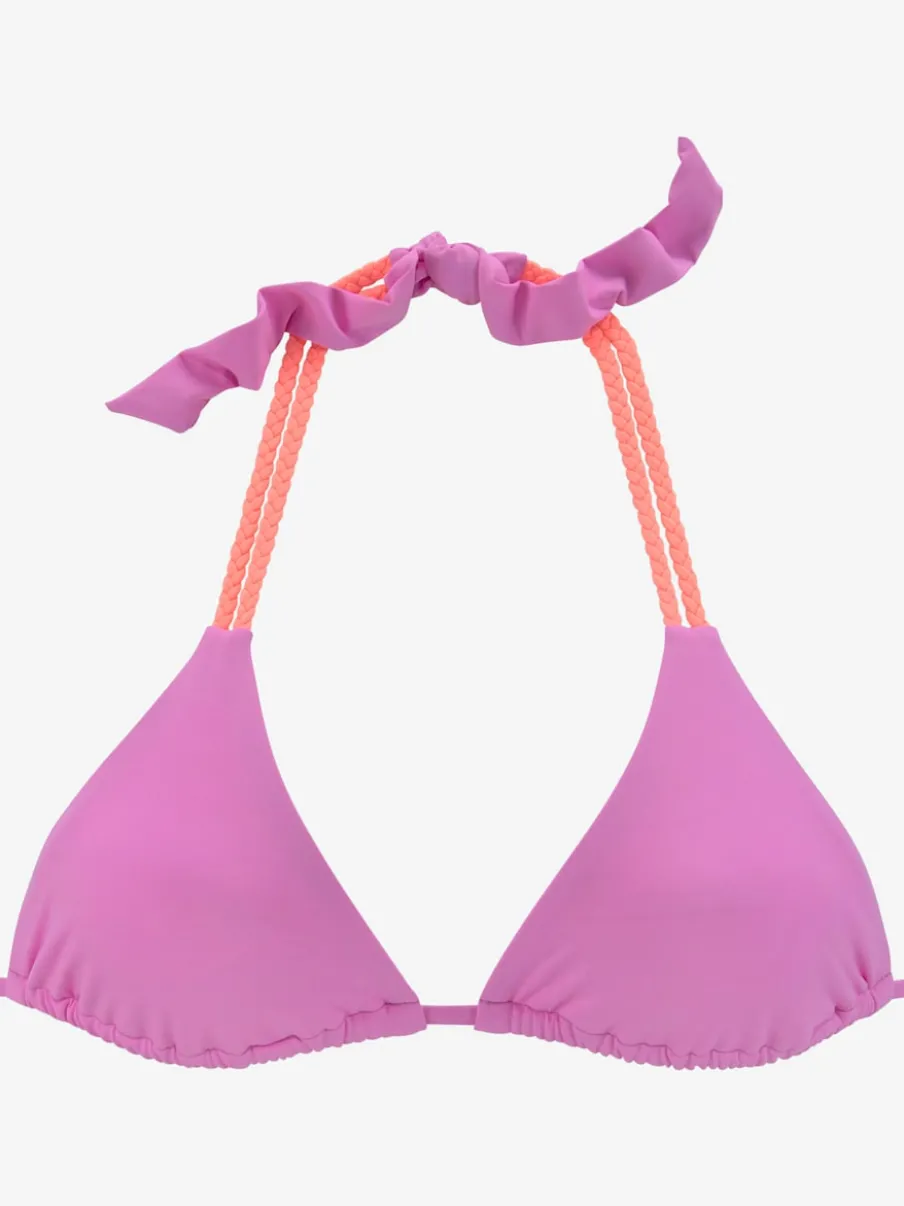 Haut de bikini triangle à nouer en microfibre douce
