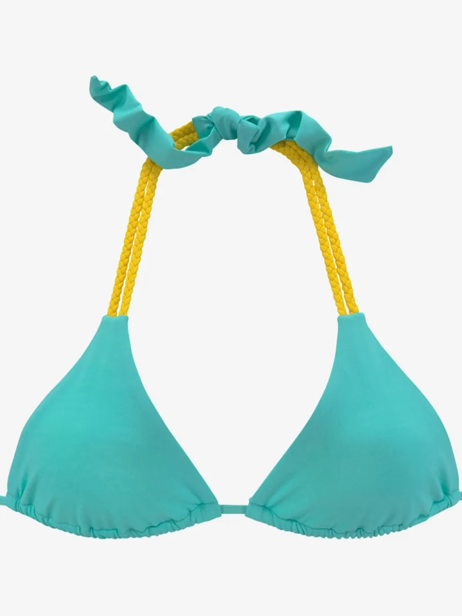 Haut de bikini triangle à nouer en microfibre douce