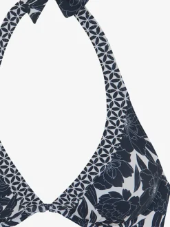 Haut de maillot à armatures noué imprimé floral recyclable