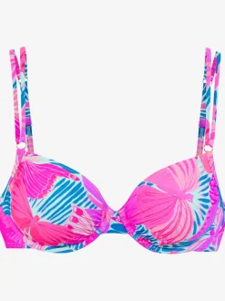 Haut de maillot avec imprimé bonnets amovibles réglables