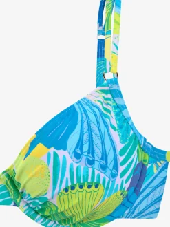 Haut de maillot avec imprimé bonnets amovibles réglables