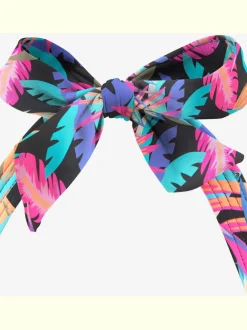 Haut de maillot de bain à armatures à motifs floraux