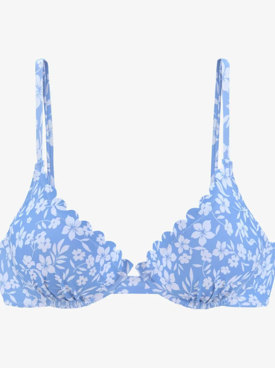 Haut de maillot de bain à armatures fleuri doux ajustable