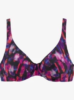 Haut de maillot de bain à armatures avec bretelles réglables et renfort gainant sur les bonnets