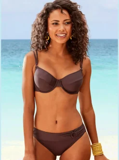 Haut de maillot de bain à armatures avec bretelles réglables