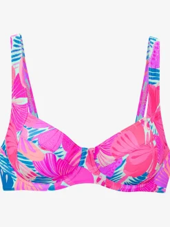 Haut de maillot de bain à armatures avec design papillon et bretelles réglables