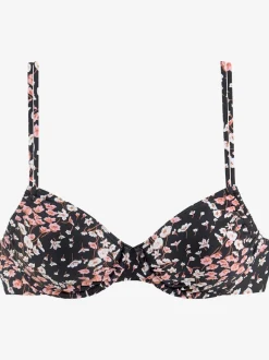 Haut de maillot de bain à armatures imprimé floral