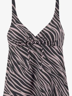 Haut de maillot de bain à armatures en microfibre douce
