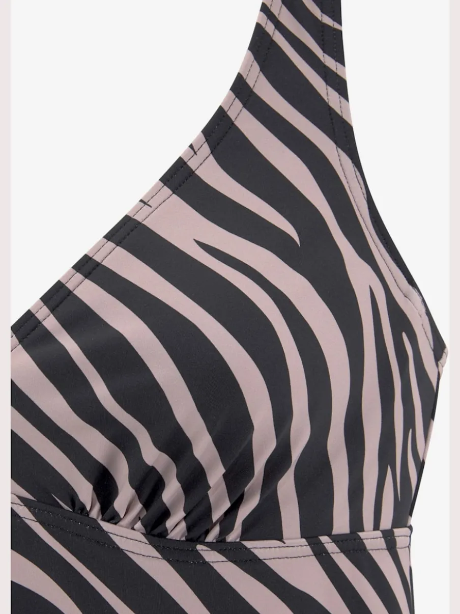 Haut de maillot de bain à armatures en microfibre douce