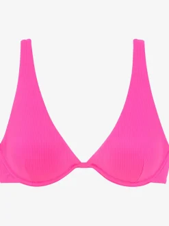 Haut de maillot de bain à armatures avec bonnets amovibles et bretelles réglables