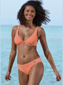 Haut de maillot de bain à armatures avec bonnets amovibles et bretelles réglables