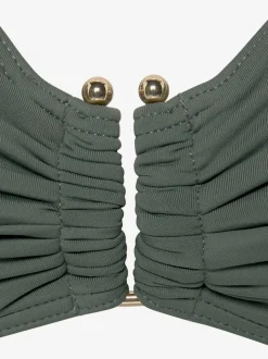 Haut de maillot de bain à armatures avec boucle décorative