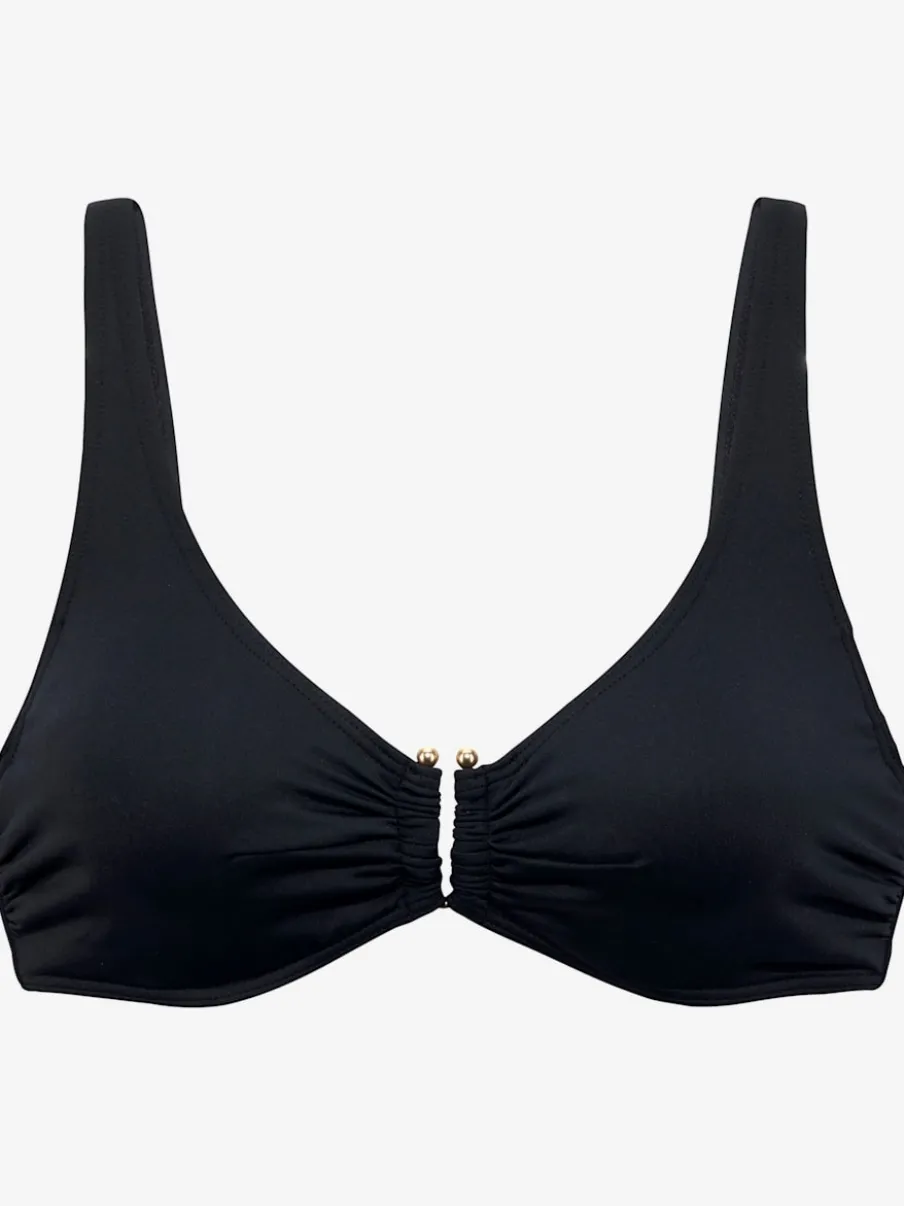 Haut de maillot de bain à armatures avec boucle décorative