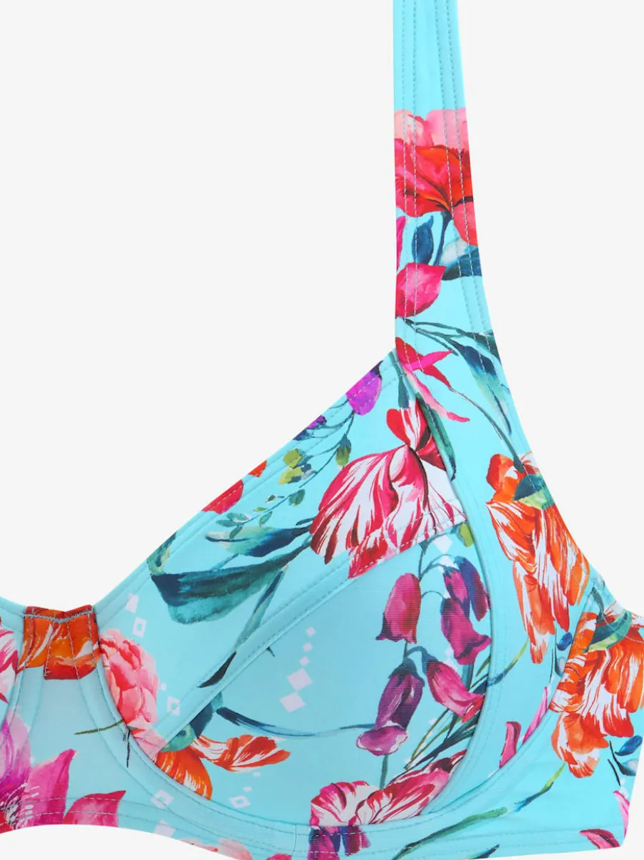 Haut de maillot de bain à armatures floral moderne