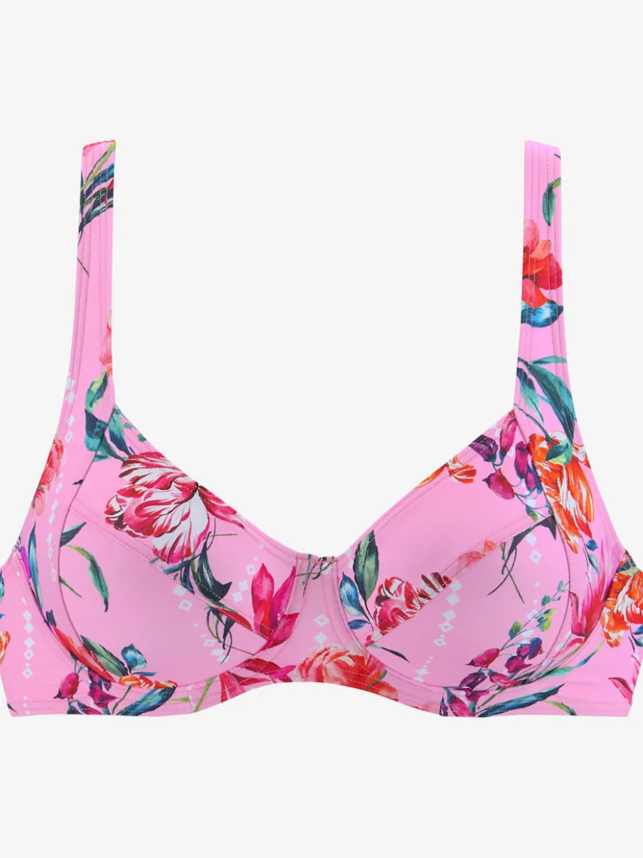 Haut de maillot de bain à armatures floral moderne