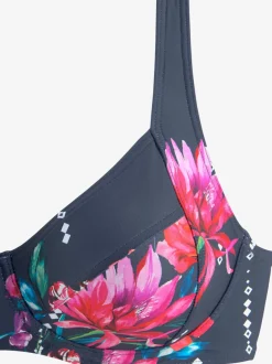 Haut de maillot de bain à armatures floral moderne