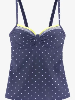 Haut de maillot de bain à armatures à pois