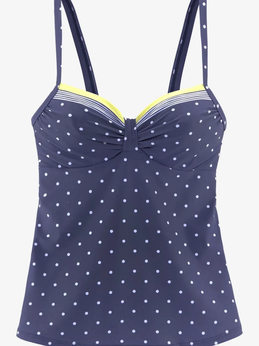Haut de maillot de bain à armatures à pois