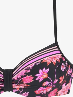 Haut de maillot de bain à armatures avec imprimé floral