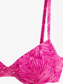 Haut de maillot de bain à armatures motifs graphiques ajustables
