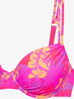 Haut de maillot de bain à armatures haut de maillot de bain avec imprimé floral intégral