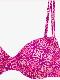 Haut de maillot de bain à armatures imprimé intégral moderne