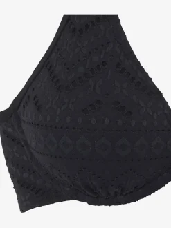 Haut de maillot de bain à armatures avec bonnets amovibles et matière structurée