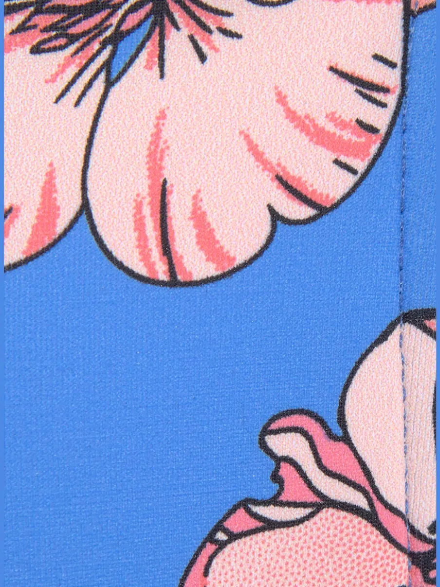 Haut de maillot de bain à armatures motifs floraux doux