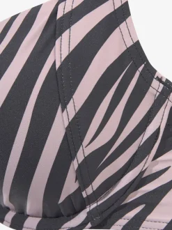 Haut de maillot de bain avec armatures à rayures