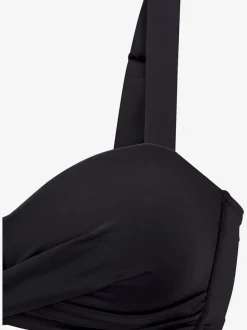 Haut de maillot de bain avec bretelles réglables et bonnet doux