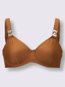 Haut de maillot de bain avec bretelles réglables motifs animaliers