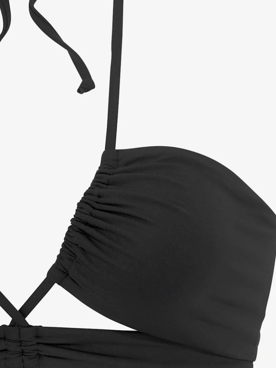 Haut de maillot de bain bandeau avec bonnets amovibles
