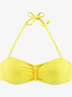 Haut de maillot de bain bandeau avec bonnets amovibles et bretelles ajustables