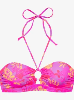 Haut de maillot de bain bandeau haut de maillot de bain avec imprimé floral intégral