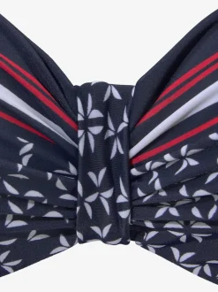 Haut de maillot de bain à bretelles réglables avec imprimé minimaliste