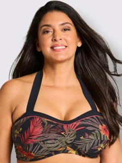 Haut de maillot de bain forme cache-cœur