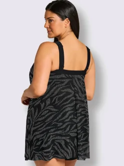 Haut de maillot de bain qualité maille imprimée