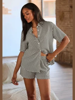 Haut de pyjama avec superbe imprimé sur toute la surface