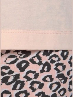 Haut de pyjama manches courtes à encolure ronde