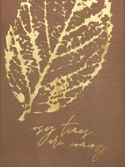 Haut de pyjama t-shirt avec imprimé feuille